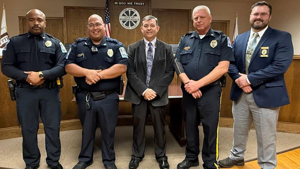 Department leadership and award recipients
